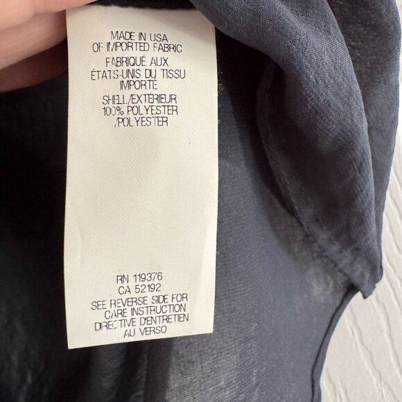 Helmut Lang Draped Sleeveless Top in Blue, size XS - Picture 4 of 6